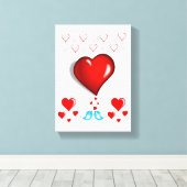 Valentijnsdag voor het afdrukken van gerasterd Can (Insitu (Houten vloer))