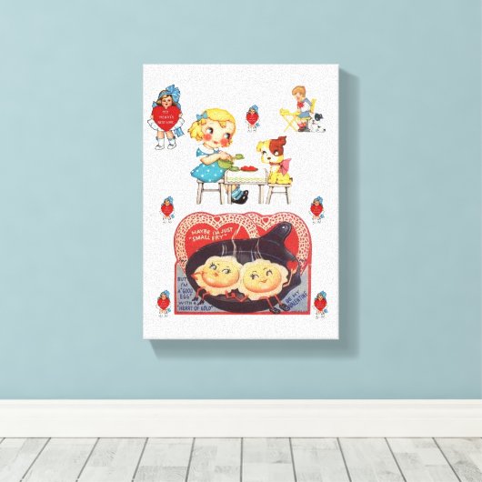 Valentijnsdag voor het afdrukken van gerasterd Can (Insitu (Houten vloer))