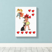 Valentijnsdag voor het afdrukken van gerasterd Can (Insitu (Houten vloer))