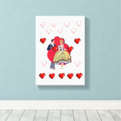 Valentijnsdag voor het afdrukken van gerasterd Can (Insitu (Houten vloer))