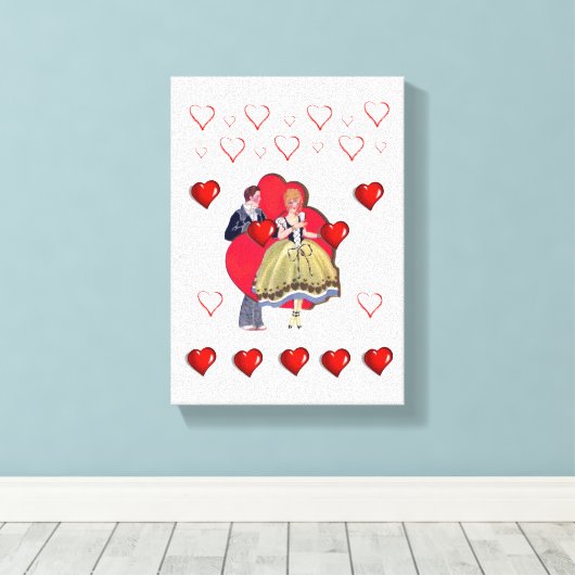 Valentijnsdag voor het afdrukken van gerasterd Can (Insitu (Houten vloer))