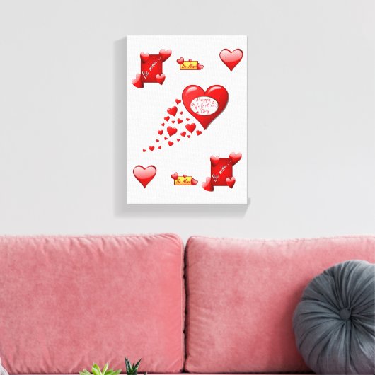 Valentijnsdag voor het afdrukken van gerasterd Can (Insitu (Woonkamer))