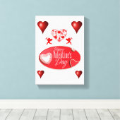 Valentijnsdag voor het afdrukken van gerasterd Can (Insitu (Houten vloer))