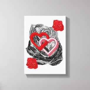 Valentijnsdag voor het afdrukken van gerasterd Can