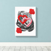 Valentijnsdag voor het afdrukken van gerasterd Can (Insitu (Houten vloer))