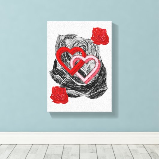 Valentijnsdag voor het afdrukken van gerasterd Can (Insitu (Houten vloer))