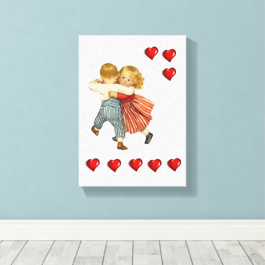 Valentijnsdag voor het afdrukken van gerasterd Can (Insitu (Houten vloer))