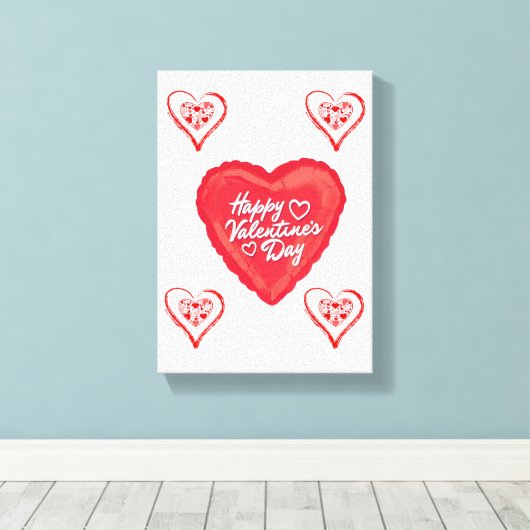 Valentijnsdag voor het afdrukken van gerasterd Can (Insitu (Houten vloer))