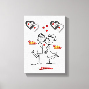 Valentijnsdag voor het afdrukken van gerasterd Can