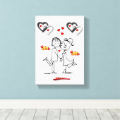 Valentijnsdag voor het afdrukken van gerasterd Can (Insitu (Houten vloer))