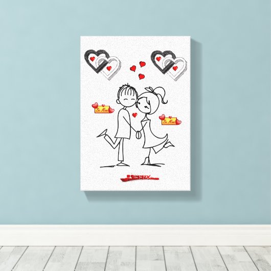 Valentijnsdag voor het afdrukken van gerasterd Can (Insitu (Houten vloer))