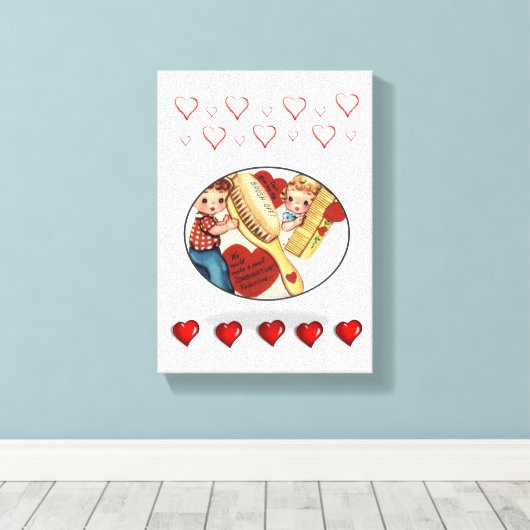 Valentijnsdag voor het afdrukken van gerasterd Can (Insitu (Houten vloer))