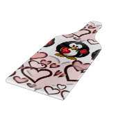Valentijnsdag voor het snijpunt van glas Penguin Snijplank (Hoek)