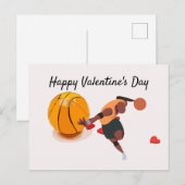 Valentijnsdag voor honkbalspeler met liefde feestdagenkaart (Voorkant / Achterkant)