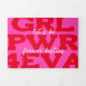 Valentijnsdag voor kindervoeding met drievoudige f drieluik wenskaart (Cover)