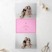 Valentijnsdag voor kindervoeding met drievoudige f drieluik wenskaart (Binnen)