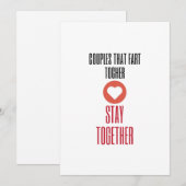 valentijnsdag voor koppels die samen winden laten feestdagenkaart (Voorkant / Achterkant)