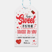Valentijnsdag voor leraren cadeaulabel (Achterkant)