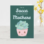Valentijnsdag voor mijn moeder met Kawaii Succulen Kaart (Gele Bloem)