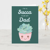 Valentijnsdag voor mijn vader met Kawaii Succulent Kaart (Gele Bloem)