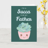 Valentijnsdag voor mijn vader met Kawaii Succulent Kaart (Gele Bloem)