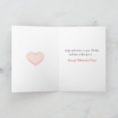 Valentijnsdag voor Moeder, Fiets, Roze Konijn Feestdagen Kaart (Binnen)