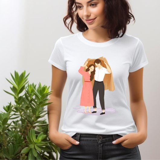 Valentijnsdag voor paren t-shirt