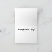 Valentijnsdag voor pijpreiniger harten kaart (Binnen)