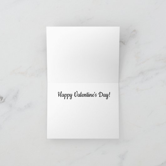 Valentijnsdag voor pijpreiniger harten kaart (Binnen)