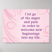 Valentijnsdag voor positieve bevestiging vergiffen poster (Voorkant)