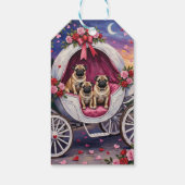 Valentijnsdag voor Pug-hond Cadeaulabel (Achterkant)