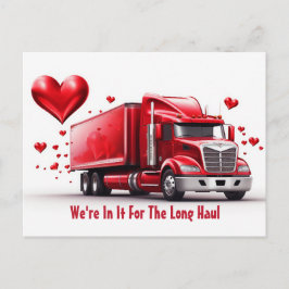Valentijnsdag voor truckers briefkaart