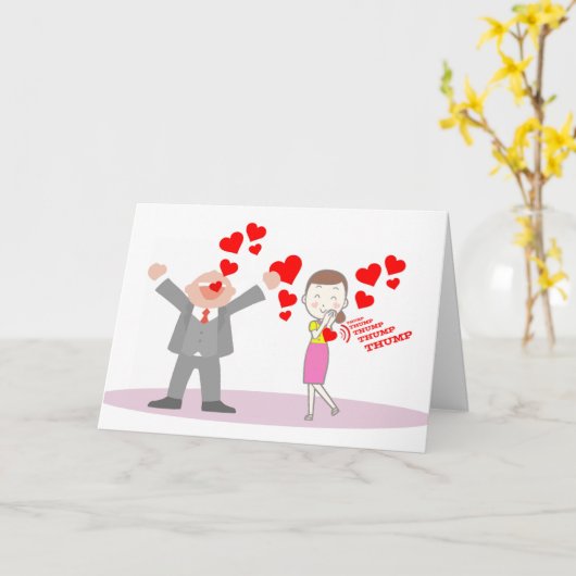 Valentijnsdag voor vriendin, grote shout out liefd kaart (Gele Bloem)