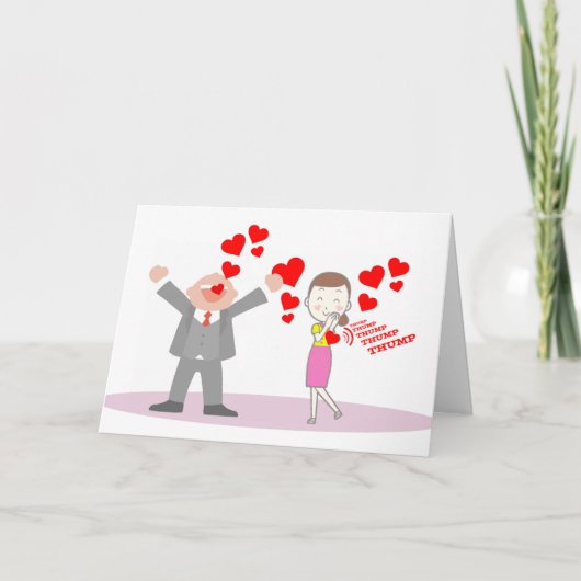 Valentijnsdag voor vriendin, grote shout out liefd kaart (Voorkant)