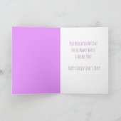 Valentijnsdag voor Vrouw Bloemen in Hart Kaart (Binnen)