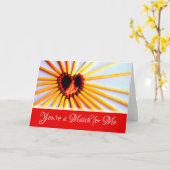 Valentijnsdag voor vrouw Je bent een wedstrijd voo Kaart (Gele Bloem)