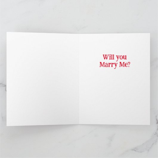 Valentijnsdag voorstel kaart (Binnen)