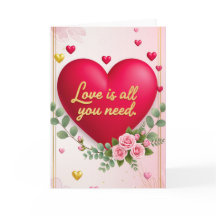Valentijnsdag Vouwbare Wenskaart