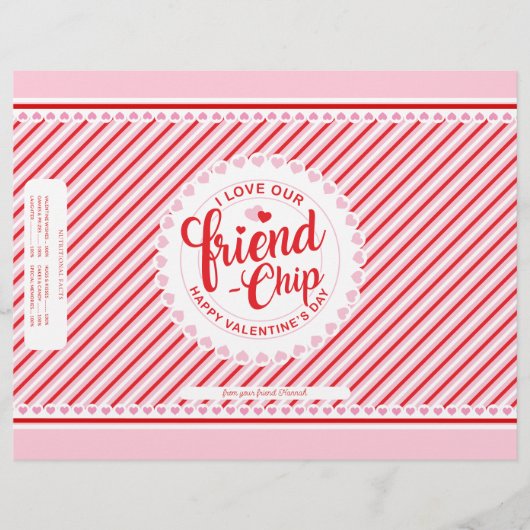 Valentijnsdag Vriend-Chip Chip Tas Wrapper Flyer (Voorkant)