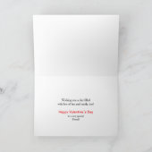 VALENTIJNSDAG - VRIEND - HOND MET HONKBAL FEESTDAGEN KAART (Binnen)