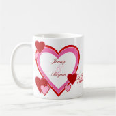Valentijnsdag Vriendin-Boyvriend Gift Mok (Links)