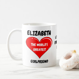 Valentijnsdag Vriendin Ik hou van je Rode Hart Koffiemok