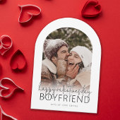 Valentijnsdag vriendje | Gearcheerde foto Kaart