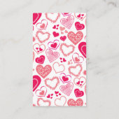 Valentijnsdag Vrijgezellenfeest hoeveel kussen spe Informatiekaartje (Achterkant)