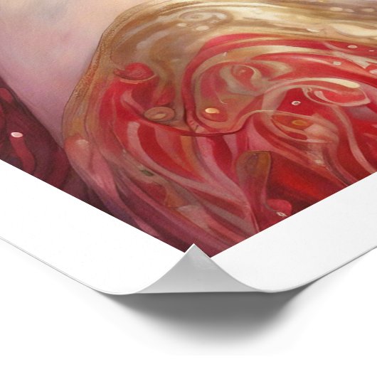 Valentijnsdag Vrouw Art Deco Crown Print (Hoek)