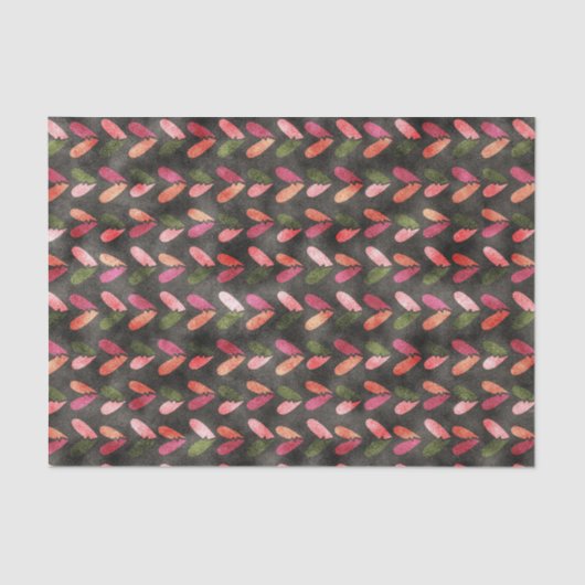 Valentijnsdag - Vun hartpatronen Tissuepapier (Voorkant)