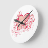 Valentijnsdag wandklok (Hoek)