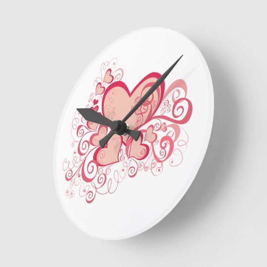 Valentijnsdag wandklok (Hoek)