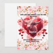 Valentijnsdag Wat ik te zeggen heb Kerstkaart (Voorkant / Achterkant)