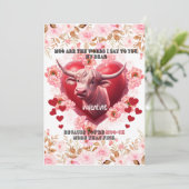 Valentijnsdag Wat ik te zeggen heb Kerstkaart (Staand voorkant)